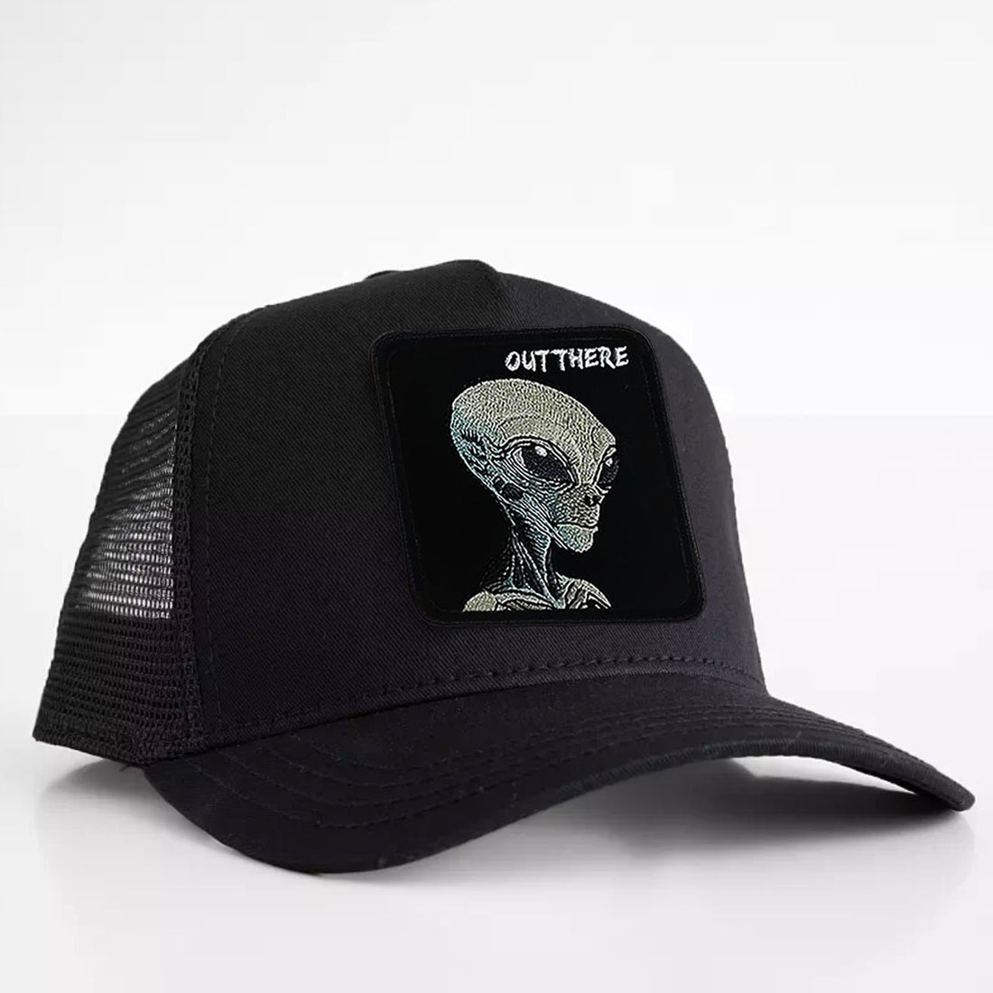 Alien Gray "out there" trucker hat