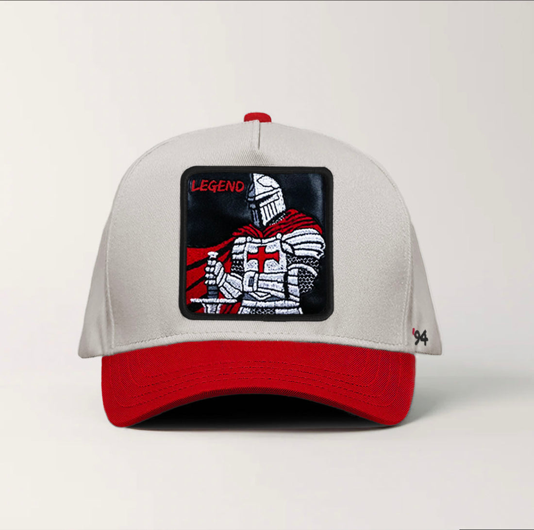 Medieval Knight "Legend" Snapback white/red
