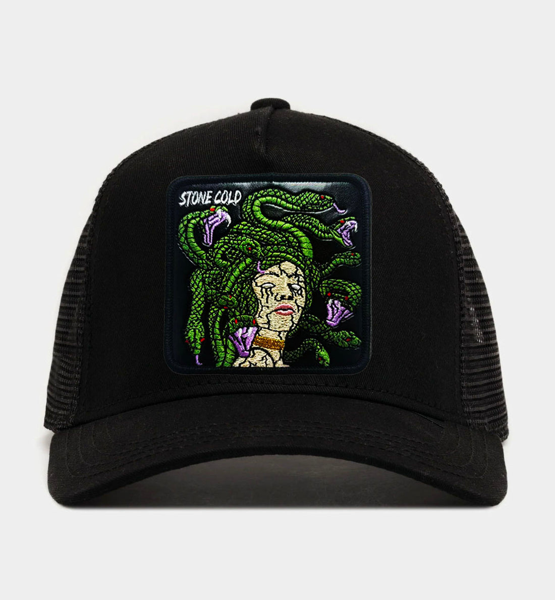 Medusa - "Stone cold" Trucker Hat Black