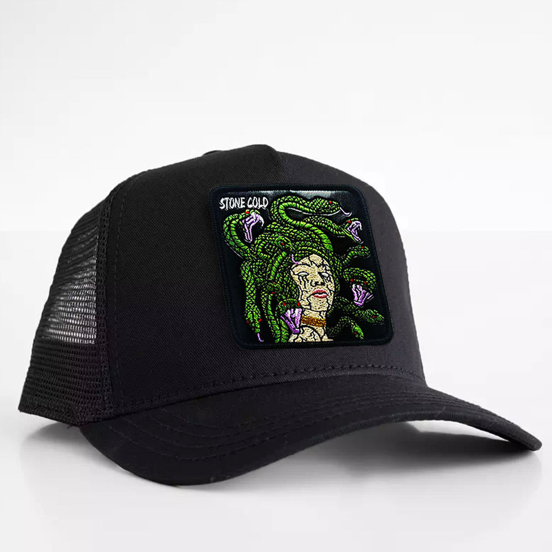 Medusa - "Stone cold" Trucker Hat Black