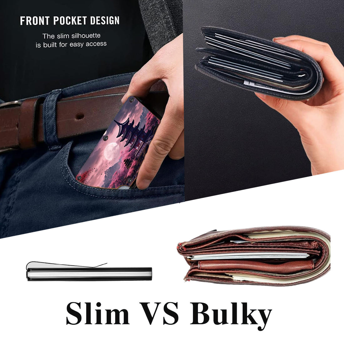 Chinese temple - Graphic Minimalist Wallet