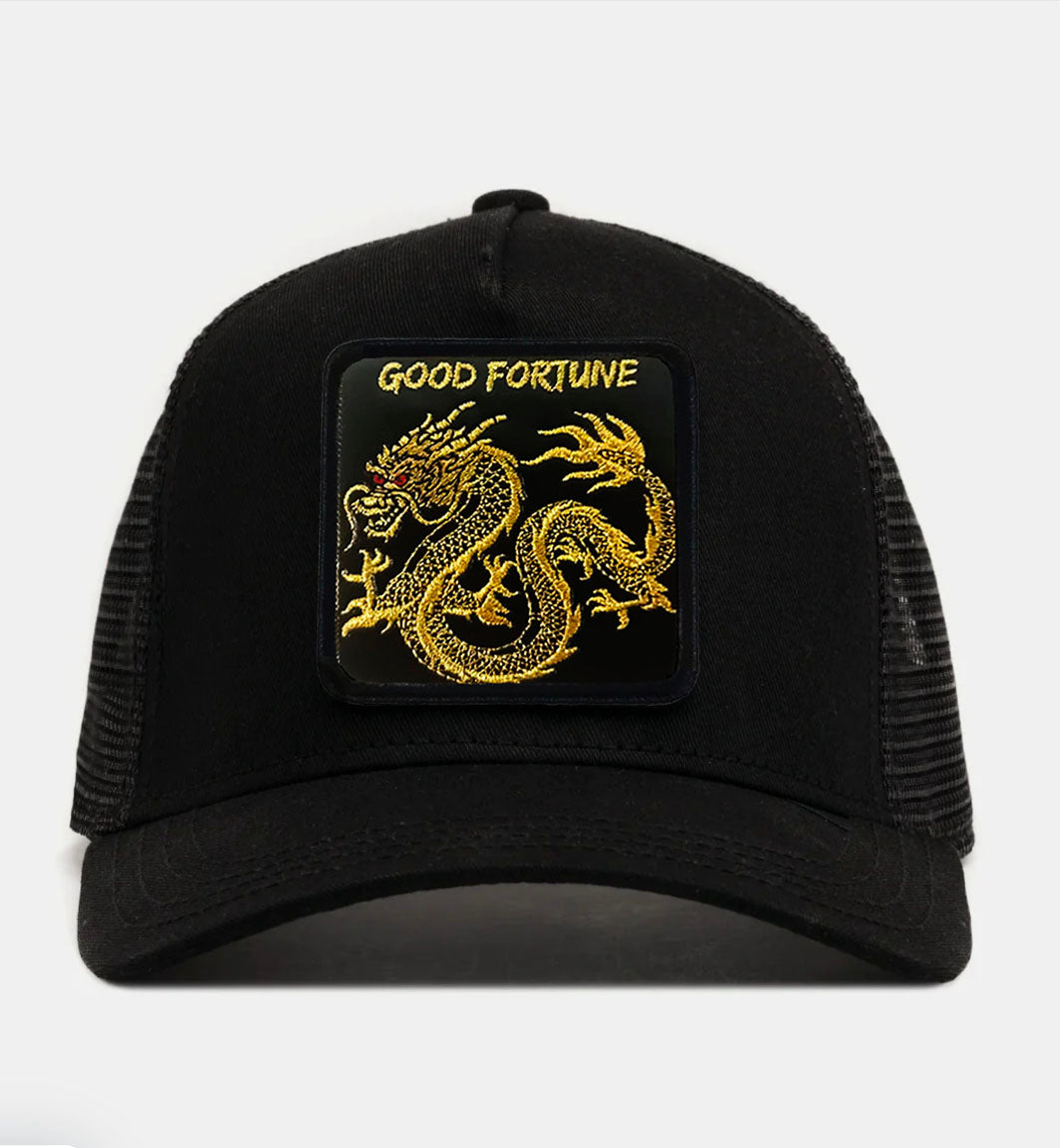 ORIENTAL DRAGON - "GOOD FORTUNE" TRUCKER HAT