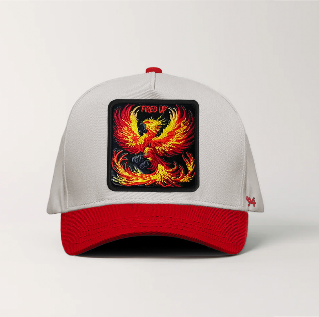 Phoenix "Fired Up" Snapback white/red