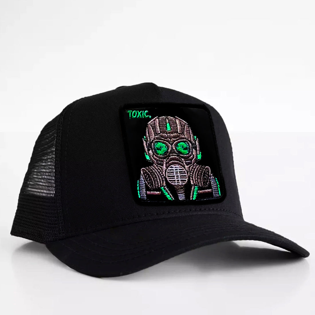 Gas Mask "Toxic" trucker hat