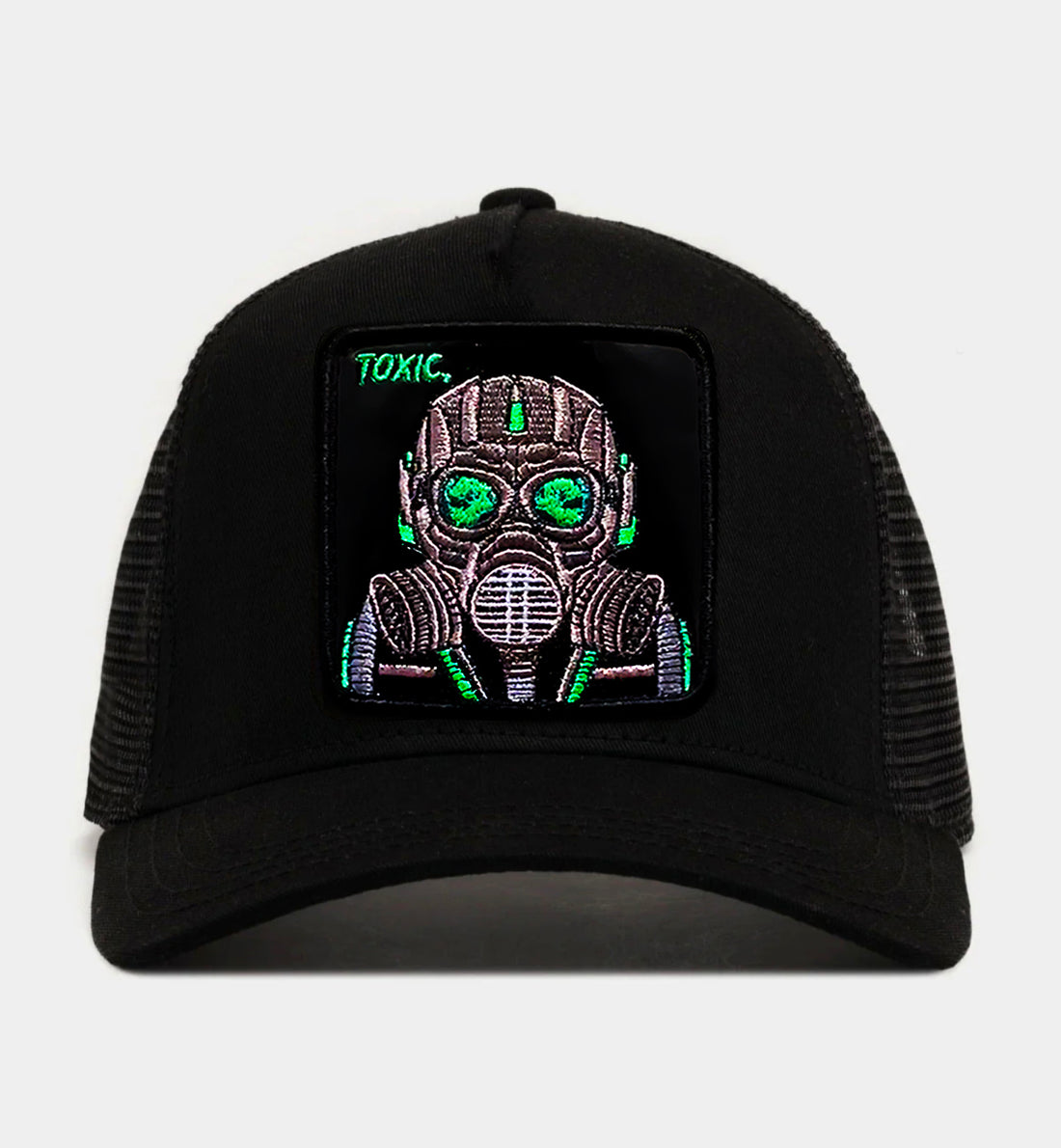 Gas Mask "Toxic" trucker hat