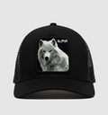 White Wolf - "Alpha" Trucker Hat (Black)
