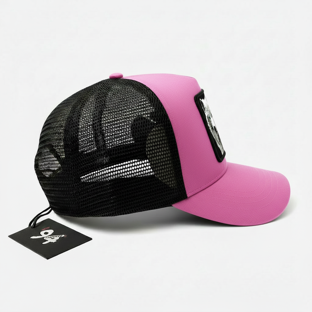 White Wolf - "Alpha" Trucker Hat (Pink)