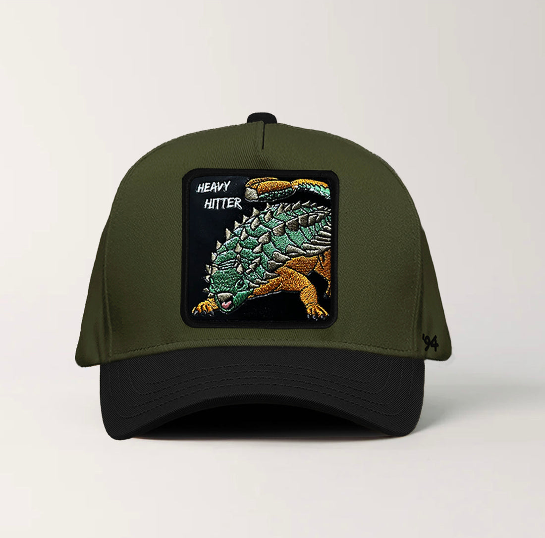 Anklyosaurus "Heavy Hitter" Snapback Olive/Black