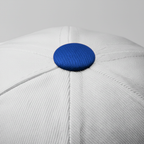 White Lion "Rare" Snapback Hat (White/Blue)