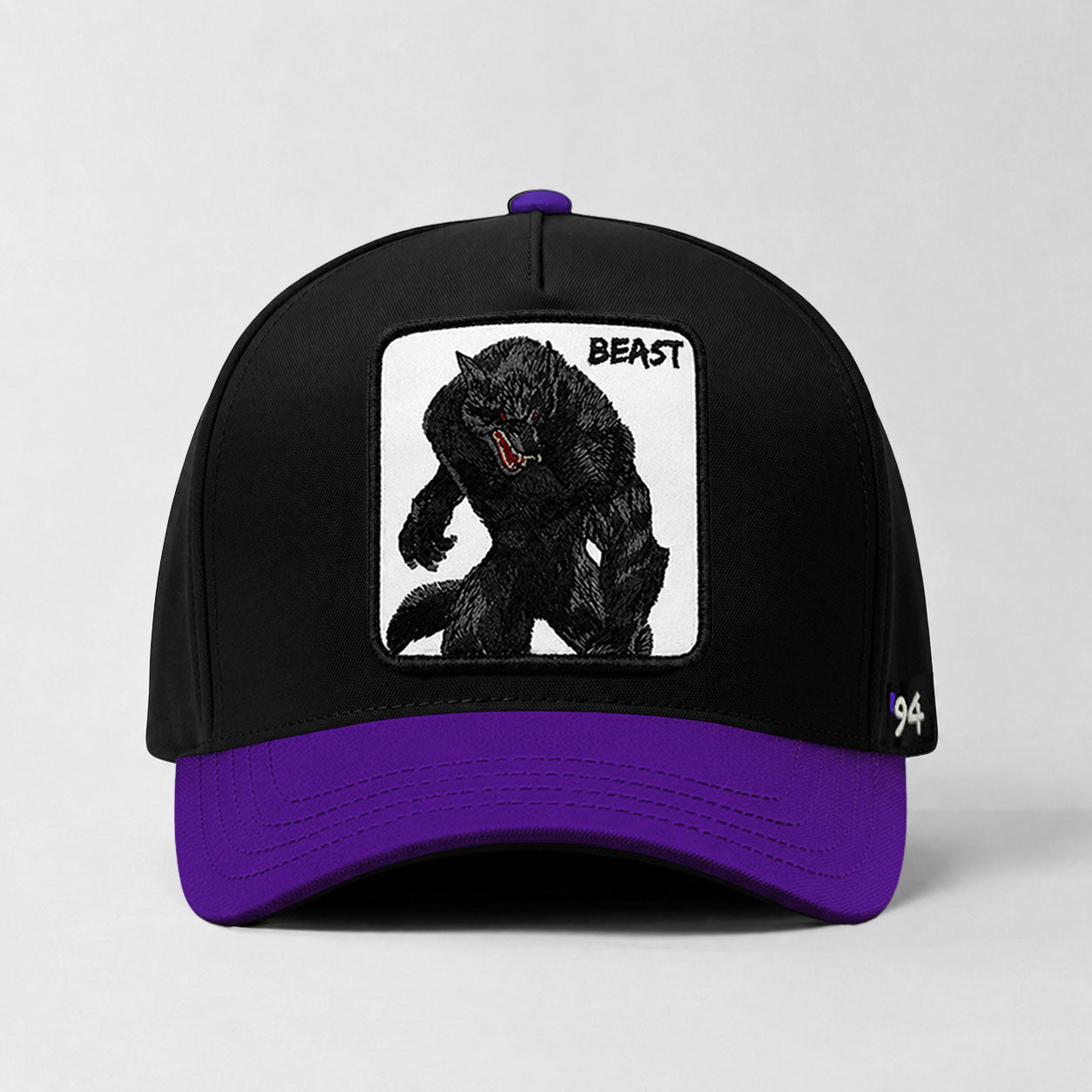Werewolf "Beast" Snapback Hat (Black/Purple)