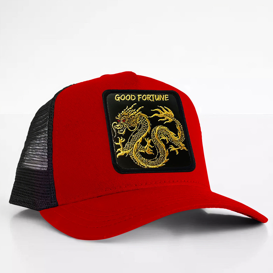 ORIENTAL DRAGON - "GOOD FORTUNE" TRUCKER HAT