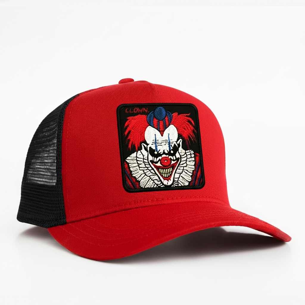 Circus Clown "Clown" Trucker Hat (Red)