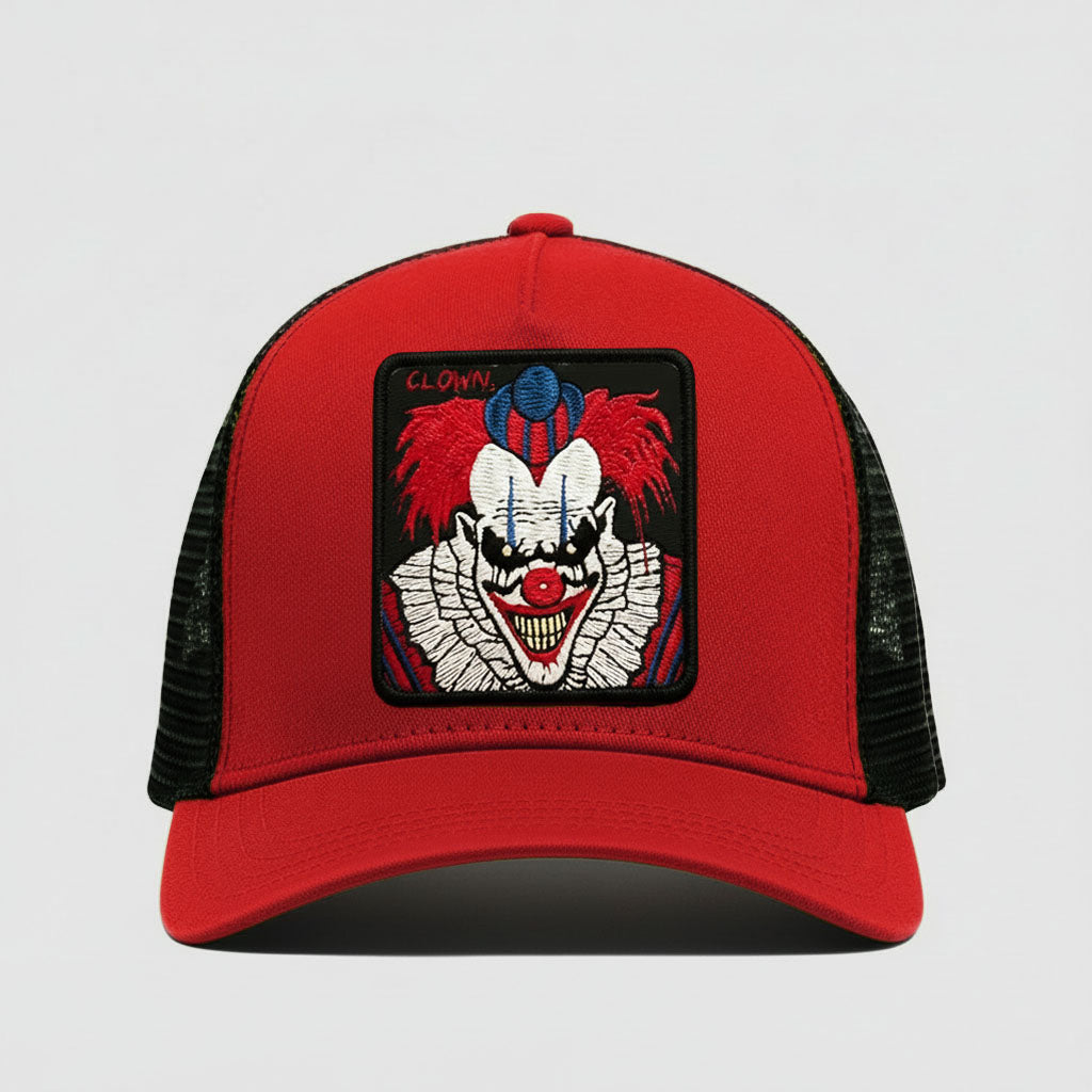 Circus Clown "Clown" Trucker Hat (Red)