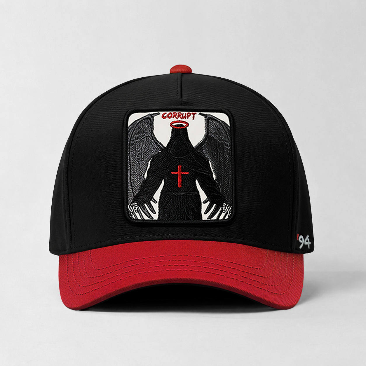 Fallen Angel "Corrupt" Snapback Hat (Black/Red)