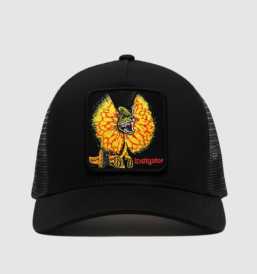 Dilophosaurus - "Instigator" Trucker Hat (Black)