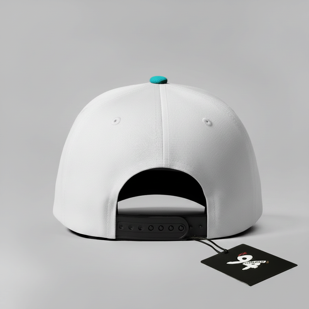 Deep Sea Diver "In Too Deep" Snapback Hat (White/Turquoise)