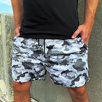 Grey Camo - Essential Mesh short