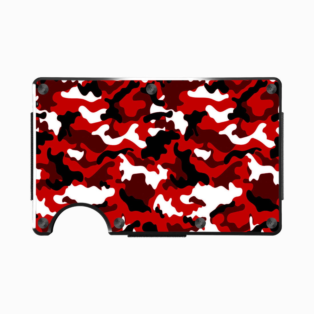 Red Camo - Graphic Minimalist Wallet
