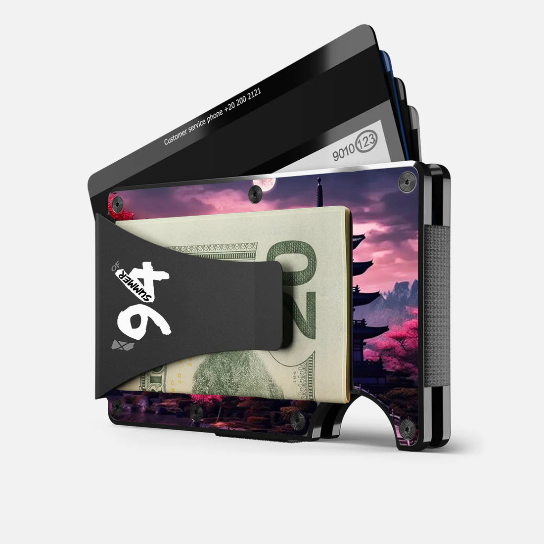 Chinese temple - Graphic Minimalist Wallet