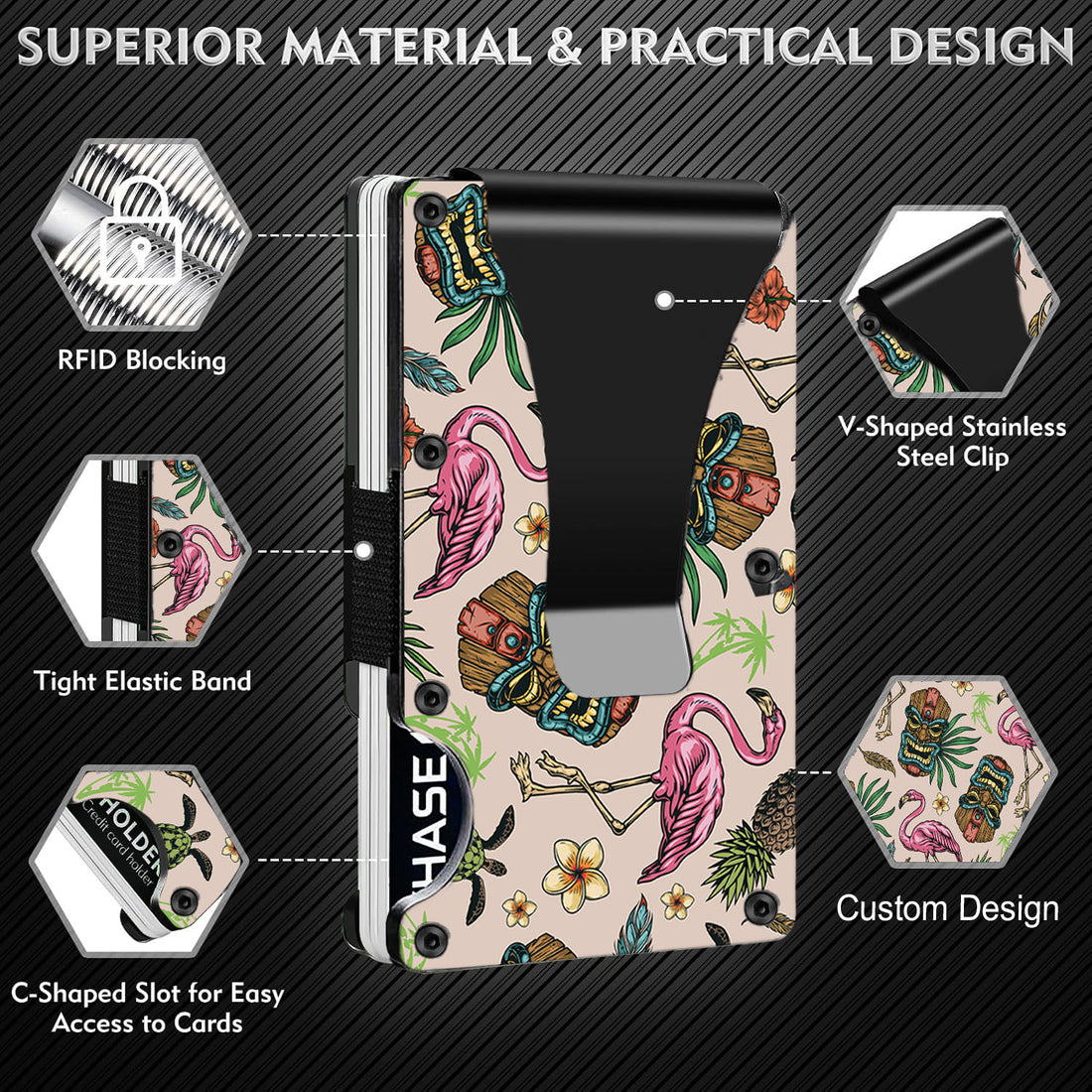 Hawaiian" - Graphic Minimalist Wallet