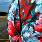 Neon Floral Print  - Essential Mesh short