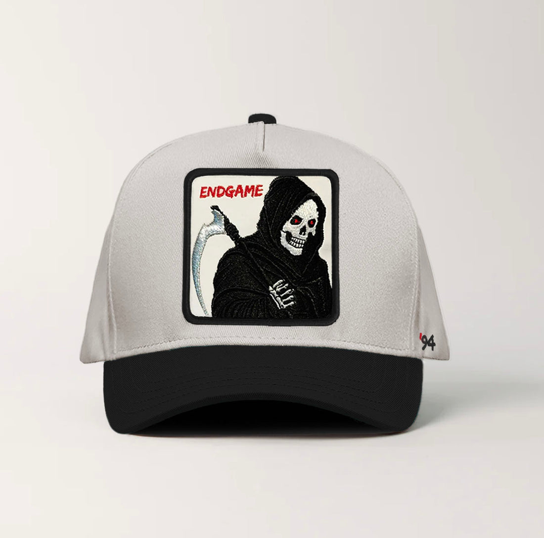 Grim Reaper "Endgame" Snapback White/Black