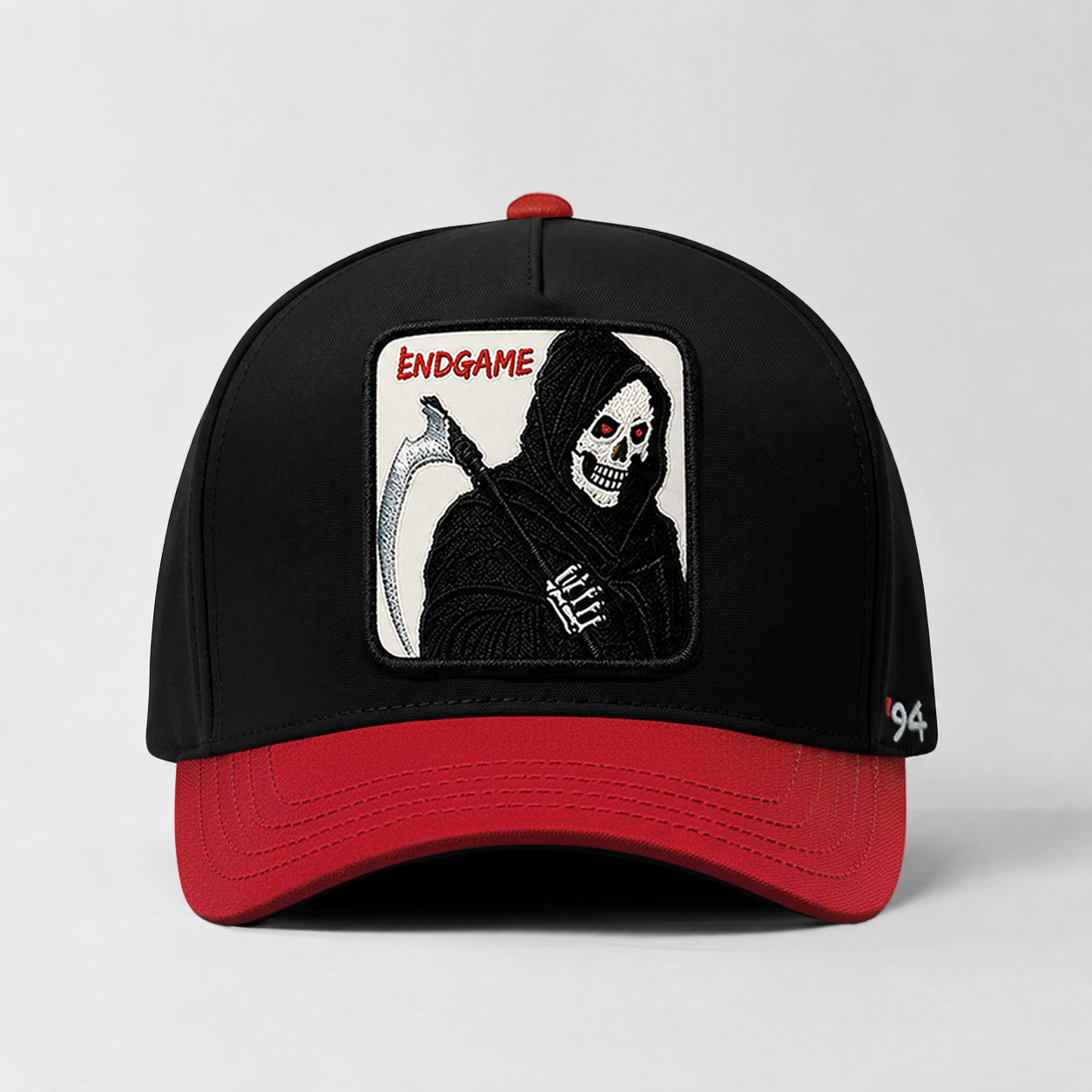 Grim Reaper "Endgame" Snapback Hat (Black/Red)