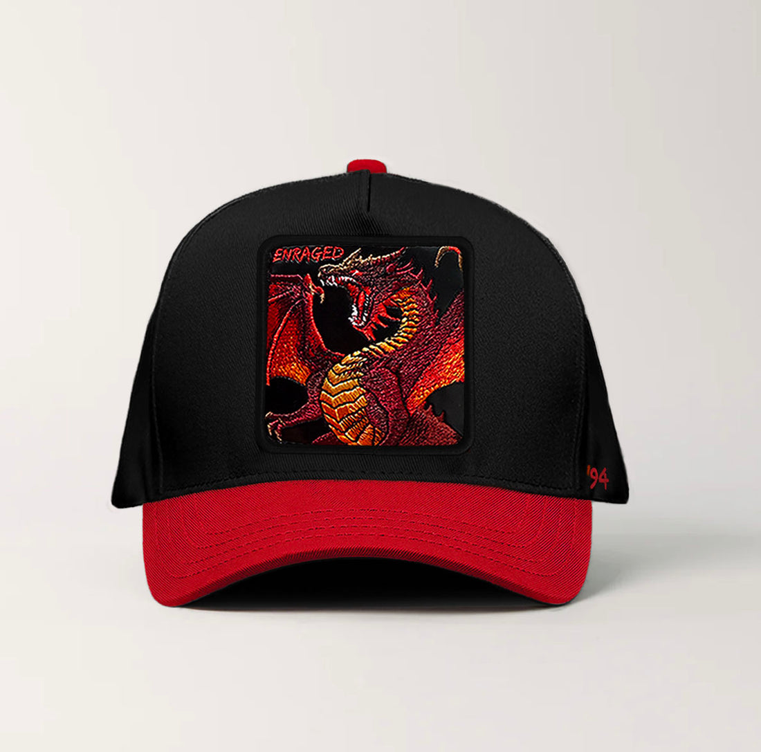 Fire Dragon "Enraged" Snapback Black/Red
