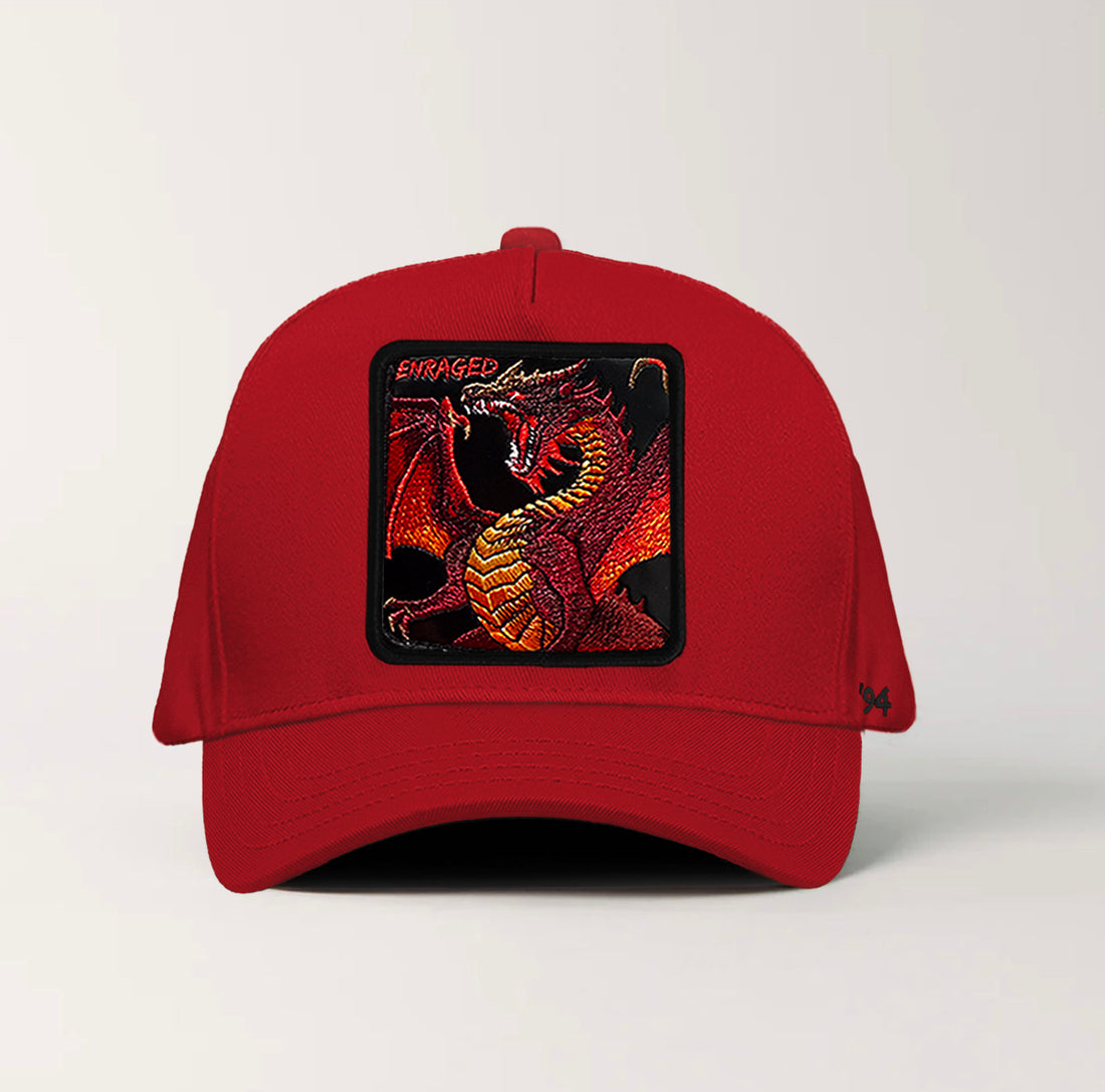 Fire Dragon "Enraged" Snapback Red
