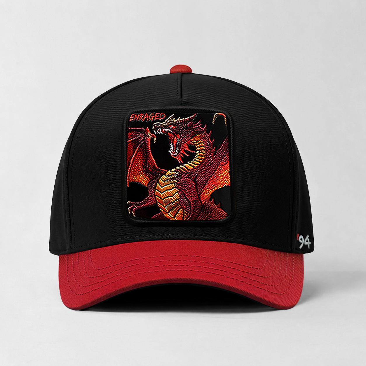 Fire Dragon "Enraged" Snapback (Black/Red)