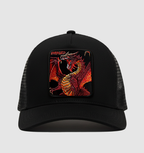 Fire Dragon " Enraged" Trucker Hat (Black)