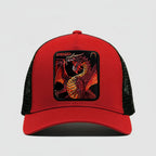 Fire Dragon " Enraged" Trucker Hat (Red)