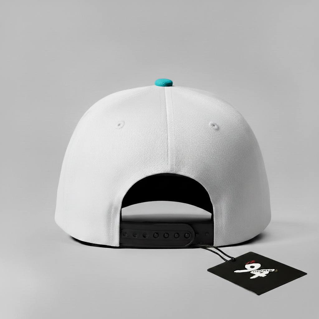Gingerbread Man "SWEET" Snapback Hat (White/Pink)