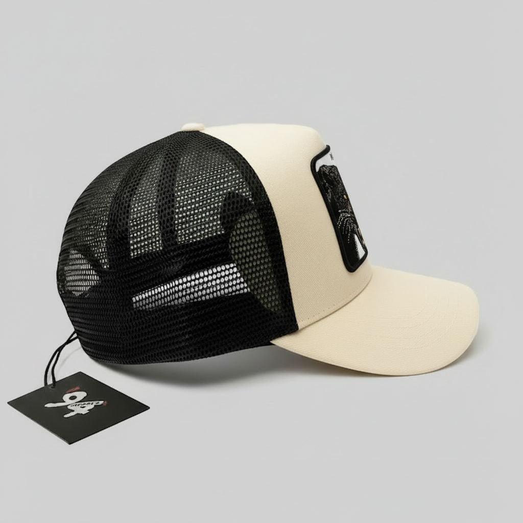 Black Panther - "Instinct" Trucker Hat (Cream)