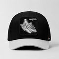 Ghost "Ghosted" Snapback Hat (Black/White)