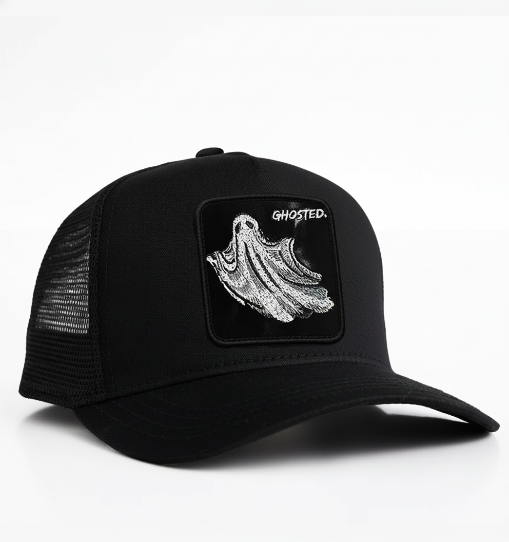 Ghost - "Ghosted" Trucker Hat (Black)