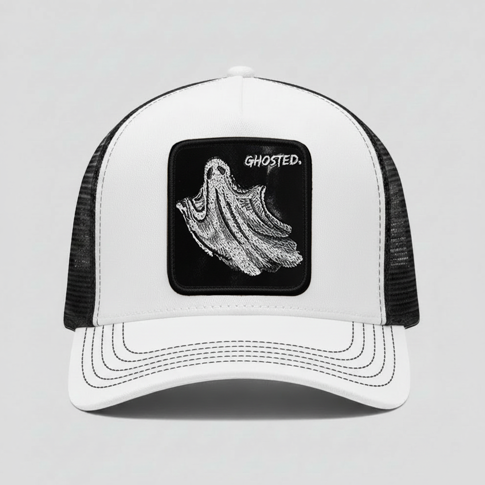 Ghost - "Ghosted" Trucker Hat (White)
