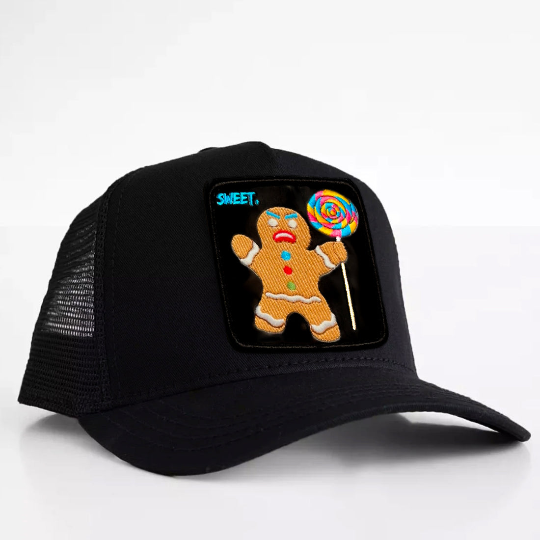 Gingerbread Man "Sweet" trucker hat