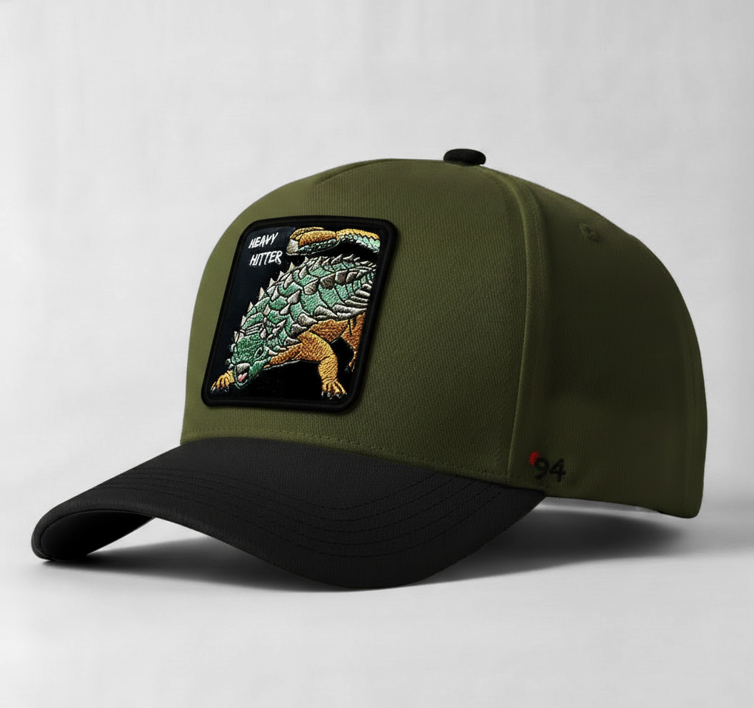 Anklyosaurus "Heavy Hitter" Snapback (Olive/Black)