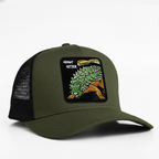 Anklyosaurus - "Heavy Hitter" Trucker Hat (Olive)
