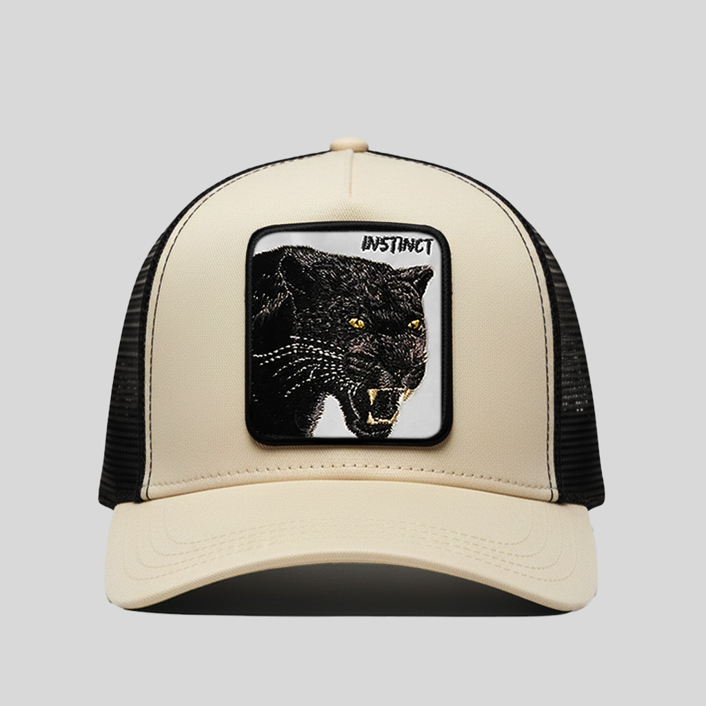 Black Panther - "Instinct" Trucker Hat (Cream)
