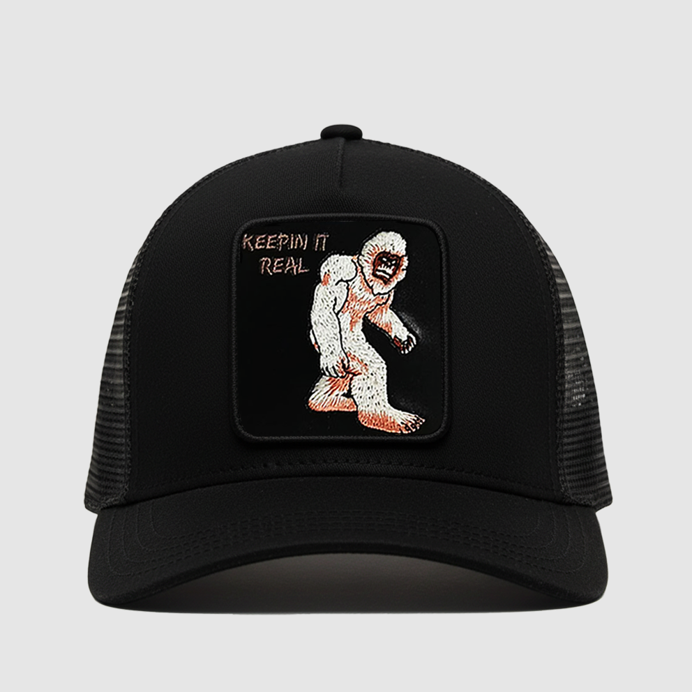 Bigfoot - "Keepin It Real" Trucker Hat (Black)