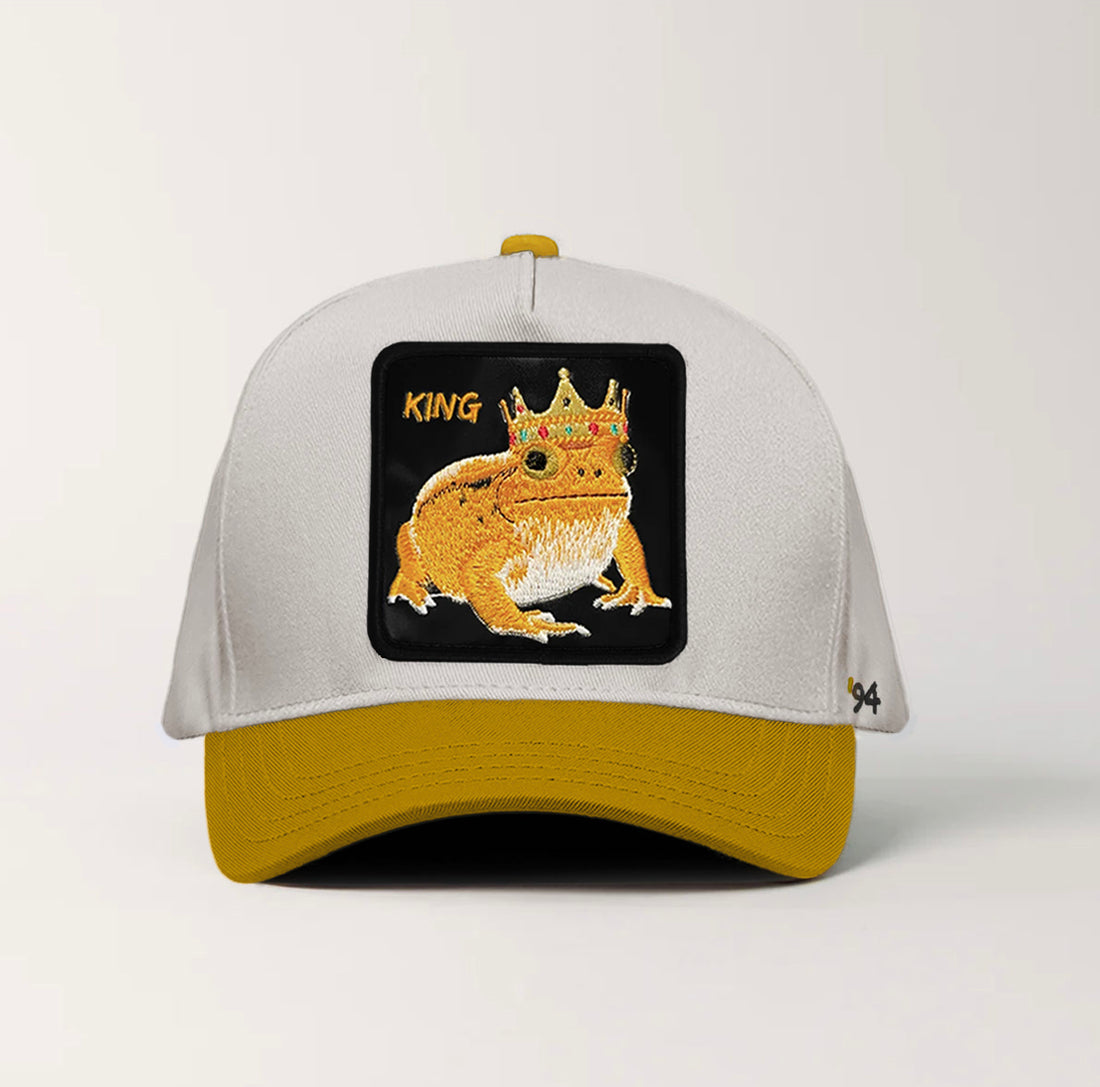 Frog "King" Snapback White/Tan