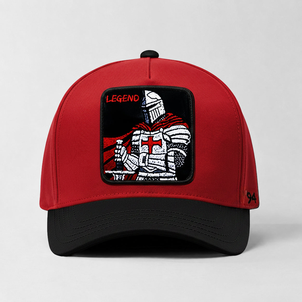 Medieval Knight "Legend" Snapback Hat (Red/Black)