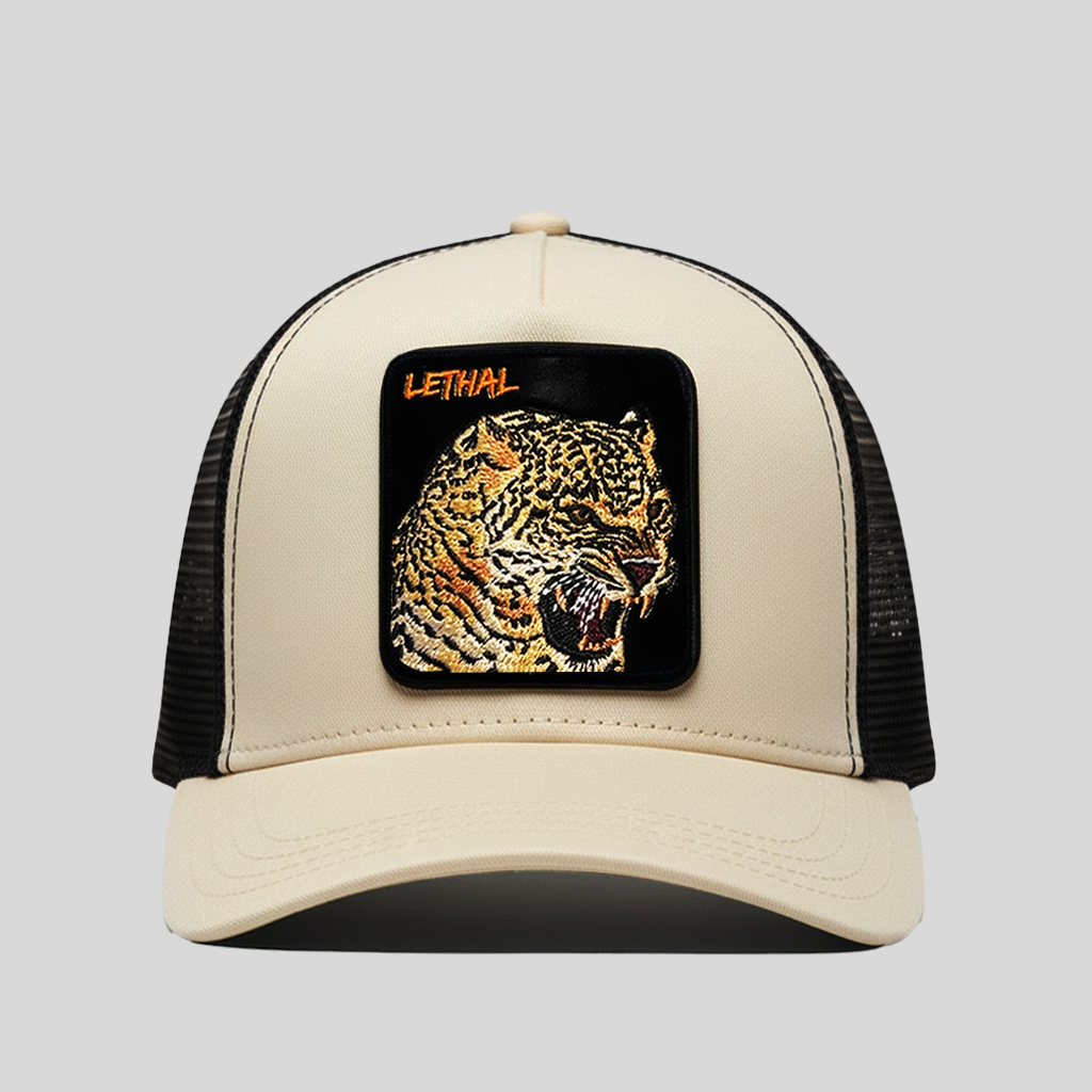 Jaguar - "Lethal" Trucker Hat (Cream)