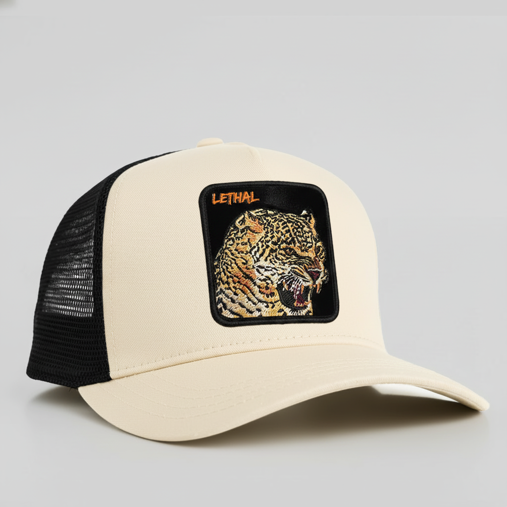 Jaguar - "Lethal" Trucker Hat (Cream)
