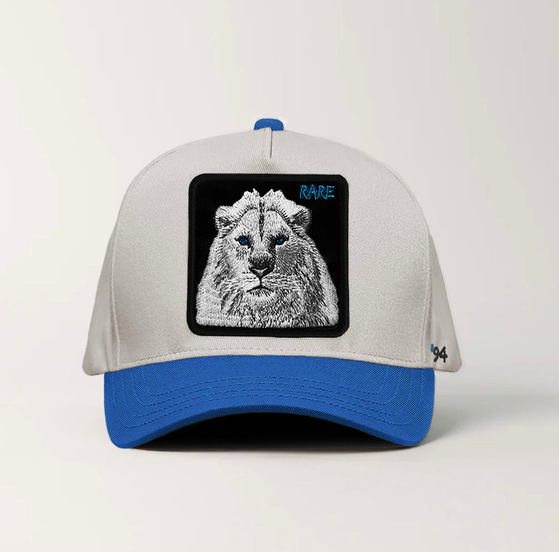 White Lion "Rare" Snapback White/Royal Blue