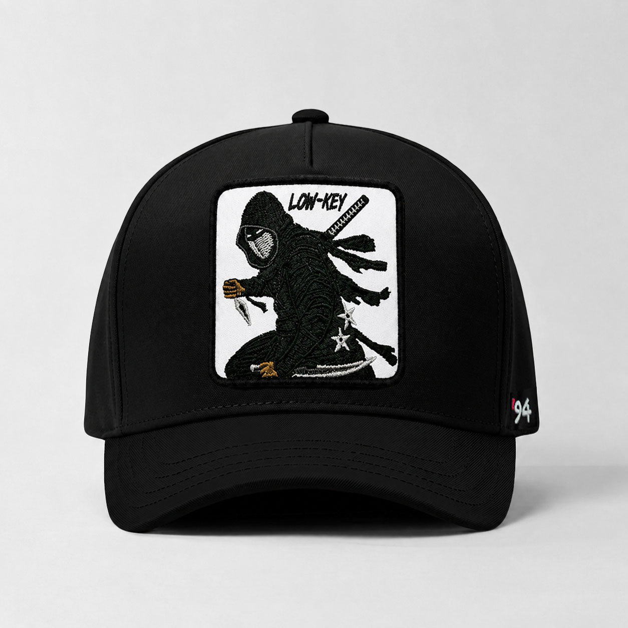 Ninja "Low-Key" Snapback Hat (Black)