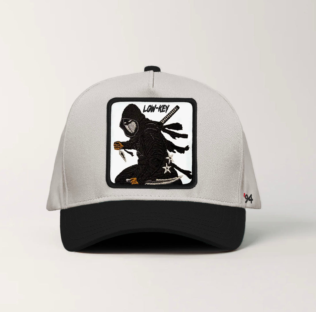 Ninja "Low-Key" Snapback White/Black