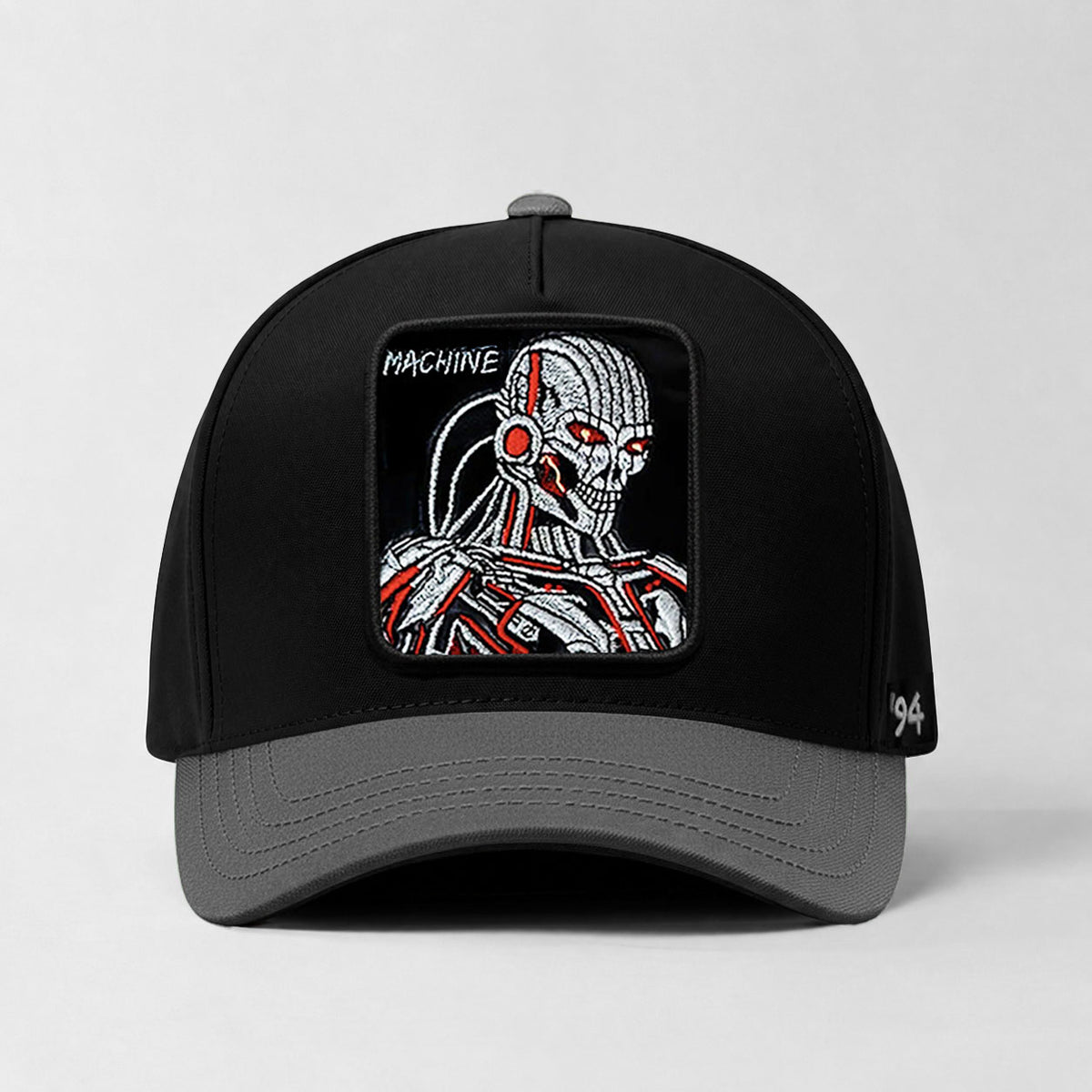 Cyborg "Machine" Snapback Hat (Black/Grey)